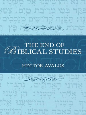 cover image of End of Biblical Studies